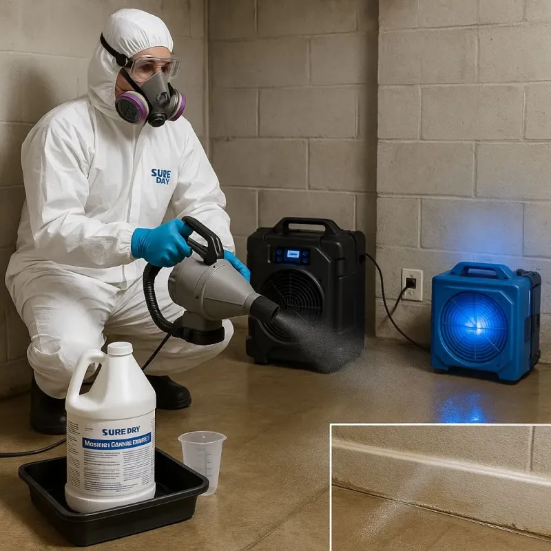 Sanitization and Odor Removal process in Framingham Center, MA
